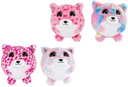 Opblaasbaar knuffeldier Kitty met pomp 23cm pluche speelgoed