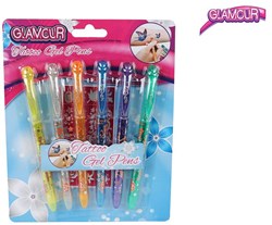 Glitter tattoo pennen set bont 6 stuks tattoo speelgoed creatief