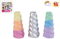Unicorn stoepkrijt set kleurrijk 3 stuks 8cm voor buitenplezier