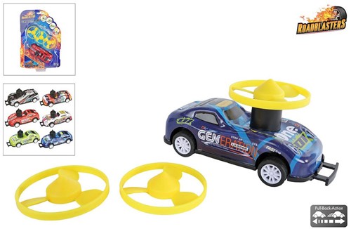 Roadstarblasters Stoot en Spin Stuntauto Die-cast met Pull Back Functie.