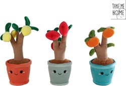 Arbre fruitier en peluche plante câline 28cm jouet coloré