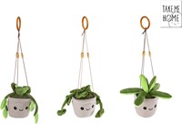 Vedes plante suspendue en peluche jouet décoration 24cm plante d'intérieur