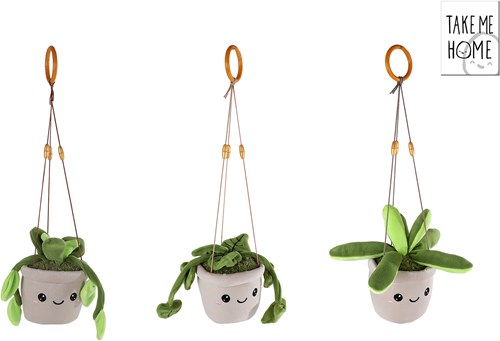 Vedes plante suspendue en peluche jouet décoration 24cm plante d'intérieur