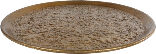 Van Manen dienblad speelgoed antiek aluminium goud 35x35cm decoratief