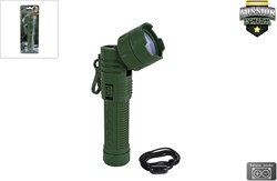 Lobbes lampe de poche jouet Mission Control verte avec tête pivotante à 90 degrés