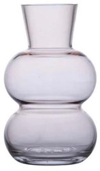 Vase verre Amalia décoration intérieur et extérieur beige 12x20cm