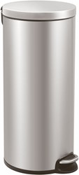 EKO pedaalemmer 30 liter mat RVS - prullenbak soft-close hygiënisch