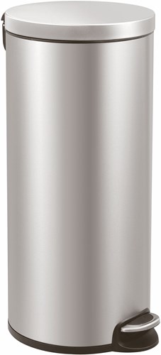 EKO pedaalemmer 30 liter mat RVS - prullenbak soft-close hygiënisch