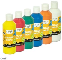 Creall peinture au doigt Happy Ingredients set - peinture enfant 6x250ml assortis