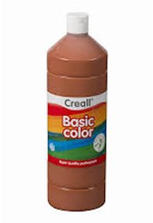 Creall plakkaatverf Basic Color 500ml - Bruin schilderverf kinderverf