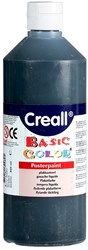 Creall plakkaatverf zwart 500ml - Creatieve kinderverf mat