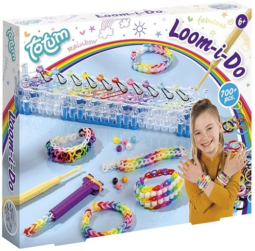 Totum Loom armbandjes maken - creatieve knutselset met loom elastiekjes