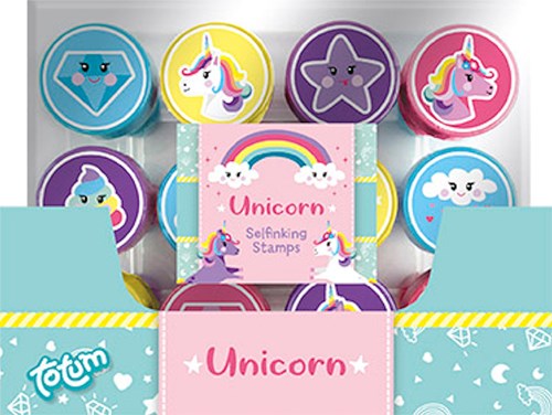 12 tampons auto-encreurs Licorne 071650