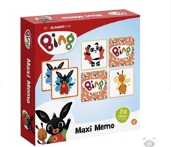 Twisk Bing maxi memospel - educatief geheugenspel - 24 grote kaarten