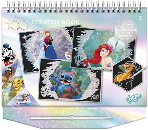 Totum Disney krasboek scratch art kleurboek limited edition Disney 100