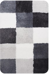 Dutch House tapis de bain gris 60x90 cm - Tapis de salle de bain antidérapant luxe