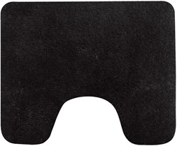 Dutch House toiletmat zwart 60x50 cm - Antislip badkamer mat