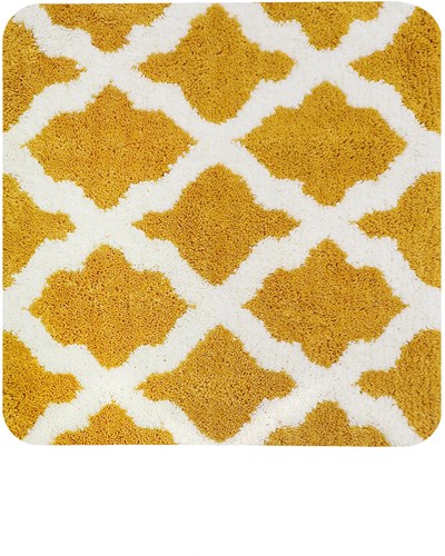 Dutch House bidetmat okergeel 60x60 cm - luxe antislip badmat