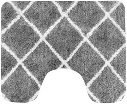 Dutch House toiletmat grijs - WC mat 60x50cm antislip badkamer