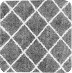 Dutch House tapis bidet gris 60x60 cm - Tapis de salle de bain antidérapant