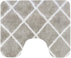 Dutch House toiletmat Menton zand 60x50 cm - Antislip badkamer mat