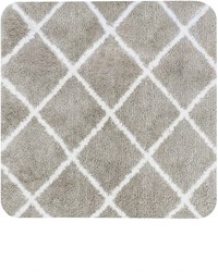 Dutch House tapis bidet sable 60x60 cm - Tapis de salle de bain antidérapant microfibre