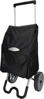 Secc chariot de courses noir - grand caddie 44 litres