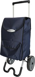 Secc boodschappentrolley blauw - grote boodschappenwagen 44 liter