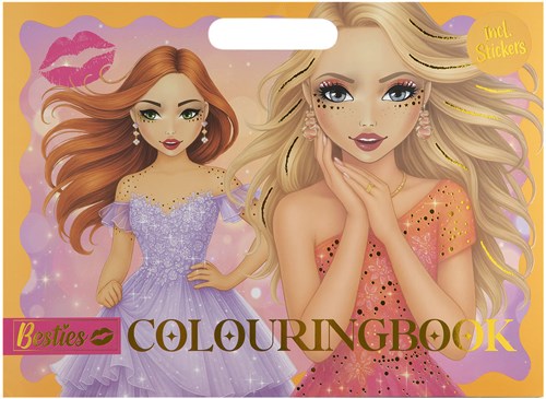 Besties Kleurboek gala neon 26x35.5cm - 25 vellen