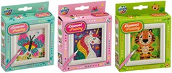Creative Craft Group kit diamond painting papillon avec cadre 9,5x9,5 cm