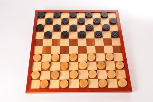 LongField Games Schaakbord/Dambord Veld 42 cm-3