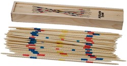 Longfield Games Mikado behendigheidsspel 25 cm in houten kistje