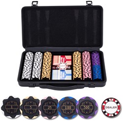 Engelhart Games mallette poker noire 300 jetons valeur aluminium