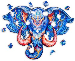 Cilgro houten puzzel olifant A4 formaat - unieke dieren legpuzzel