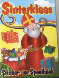 Harlekijn Sinterklaas Sticker-en kleurboek. A4