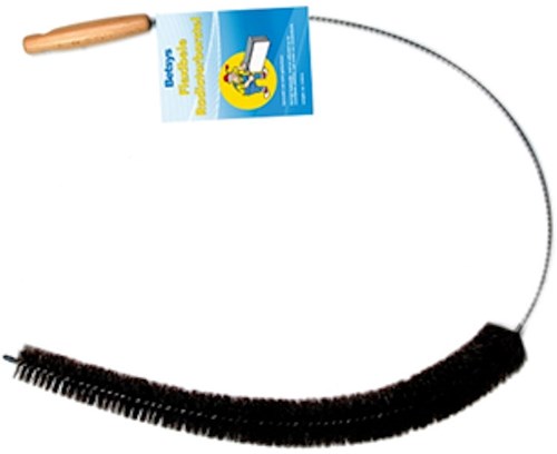 Radiatorborstel flexibel zwart schoonmaakborstel voor radiatoren