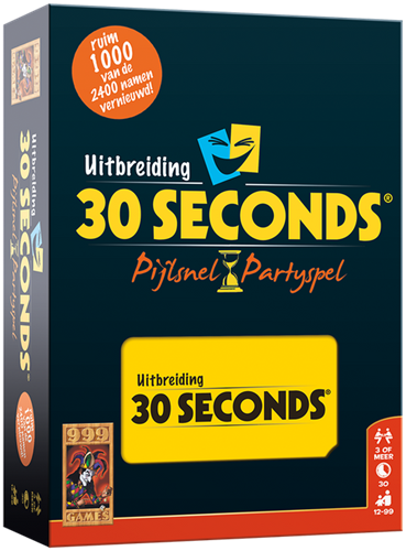 999 Games bordspel 30 Seconds uitbreiding partyspel 12+ extra kaarten