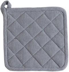 Linen and More manique grise 20x20cm coton lot de 2 cuisine