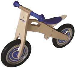 Harlekijn Loopfiets hout blauw 22019