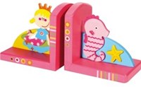 Simply boekensteunen zeemeermin - houten boekensteunen roze decoratief