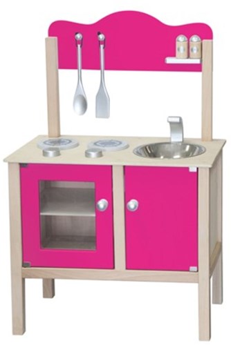 Simply cuisine en bois rose avec four et accessoires