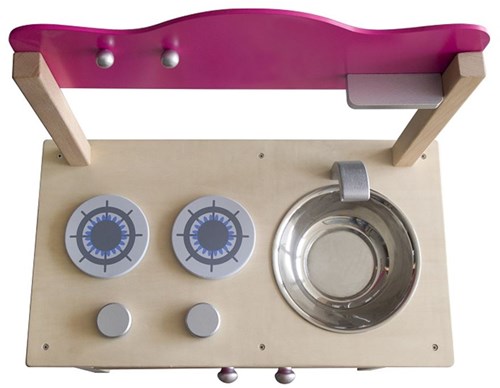 Simply cuisine en bois rose avec four et accessoires-2
