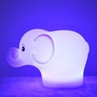 Simply nachtlamp olifant silicone LED kinderkamer USB oplaadbaar-2