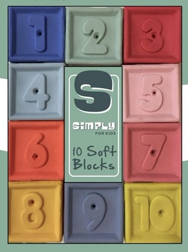 Simply ensemble de blocs de construction en PVC - jouet coloré pour enfants