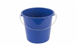 Emmer 5 liter blauw - handige kunststof emmer voor school en thuis
