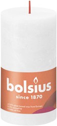 Bolsius bougie pilier rustique blanche - Cloudy White - 13x6,8 cm - 60h