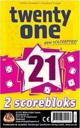 White Goblin Games bloc-notes de score jeu de dés Twenty One (21) - extension