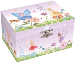 Harlekijn juwelendoos muziekdoos elfjes met bloemen en melodie Twinkle Twinkle