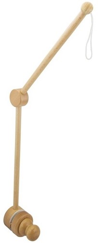 Mobielhouder blank hout zonder muziek. 3