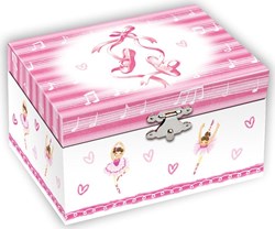 Harlekijn sieradendoos muziekdoos Balletschoentjes voor kinderen